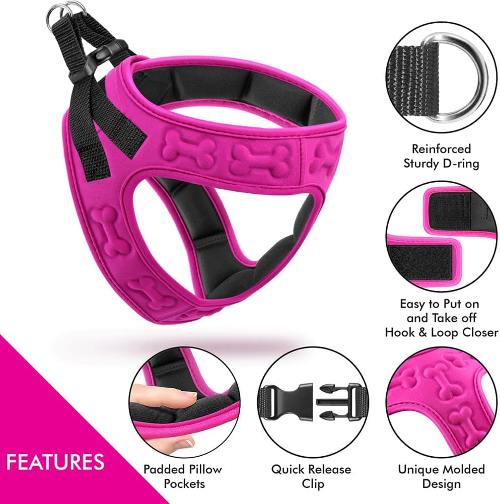 Comfort Fit Dog Harness Soft Padded No Pull Harness with Adjustable Buckles for Small Medium Large Dogs Step in Pet Vest with Easy Control Handle for Walking Jogging Running Training Dogs & Puppies